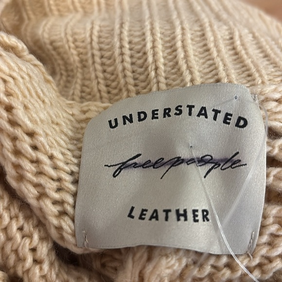 Free People x Understated Leather Eyelet Knit Poncho - Picture 4 of 4